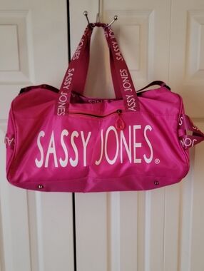 Sassy Jones Hot Pink Travel Duffle Bag